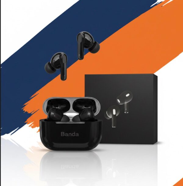 سماعة ايربودز برو 2 اسود – ميك نقي وتصميم أنيق